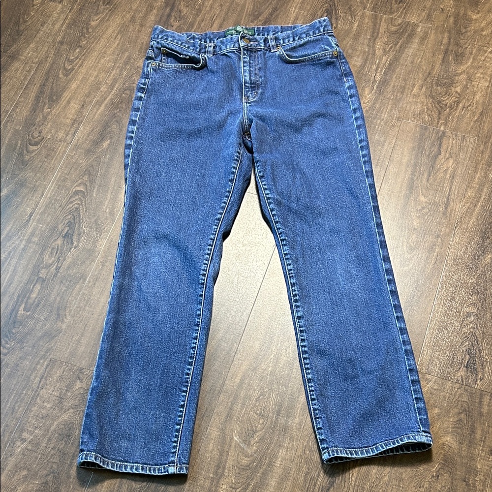 Ralph Lauren Women's Straight Leg Blue Jeans